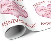 1. Jahrestag Geschenkpapier (Rolleneckpunkt)