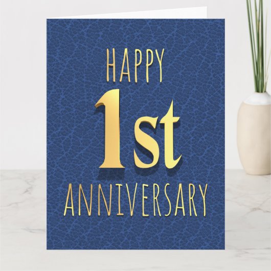 1. Jahrestag Karte (Vorderseite)