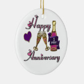 1. Jahrestag Keramik Ornament (Rechts)