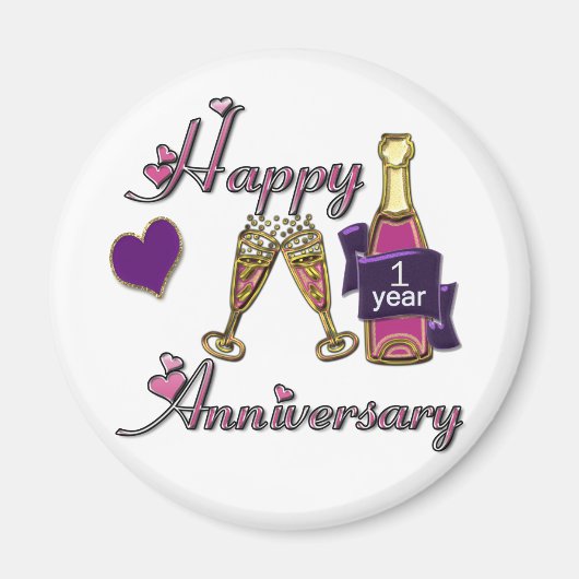 1. Jahrestag Magnet (Vorne)