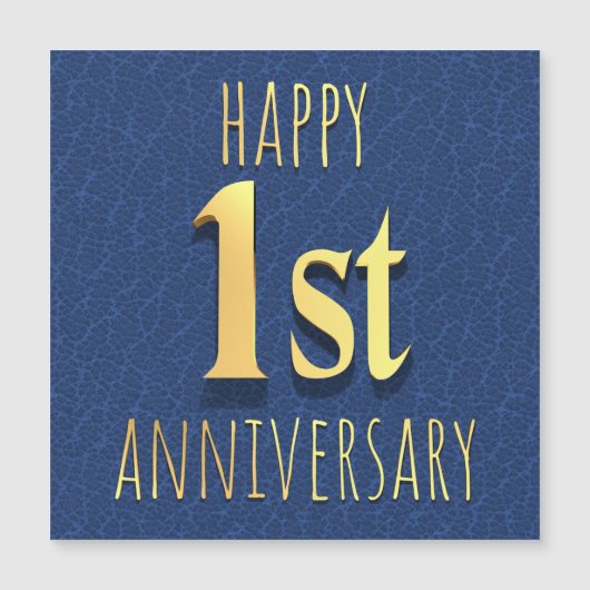 1. Jahrestag Magnetkarte (Vorderseite)