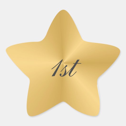 1. Jahrestag Stern-Aufkleber (Vorderseite)