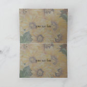 1. Jahrestagskarte Karte (Innenseite)