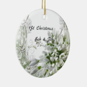 1. Jahrheirat 2 Keramik Ornament (Rechts)