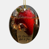 1. Jahrheirat Keramik Ornament (Rechts)