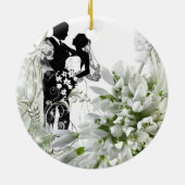 1. Jahrheirat Keramik Ornament (Hinten)