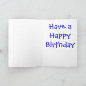 1-jährige Geburtstagskarte Karte (Innenseite)