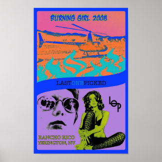 1. Jährliches Brennen-Girl 2008-Poster Poster