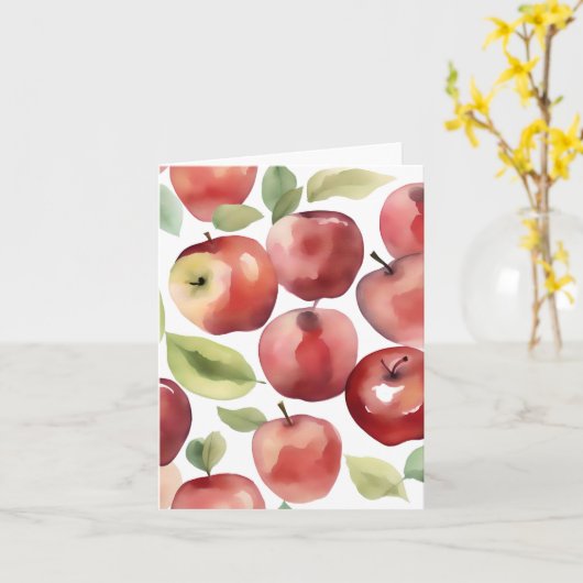 1. Januar Apple Giving Day H Karte (Gelbe Blume)