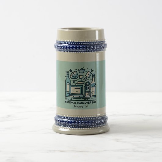 1. Januar - Nationalfeiertag Bierglas (Mittel)