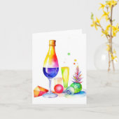 1. Januar Neujahrstag B Karte (Gelbe Blume)