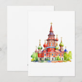 1. Januar St. Basil's Day Russisch-Orthodox Feiertagskarte (Vorne/Hinten)