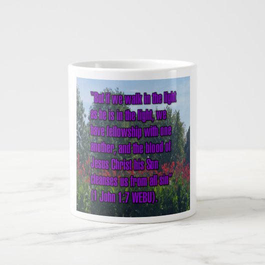 1 Johannes 1:7 WEBU Tasse (Vorderseite)