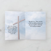 1 Johannes 3,1 Jesus Christus gab sein Leben für u Karte (Innenseite)
