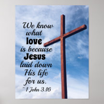 1 Johannes 3:1 Jesus Christus legte sein Leben für