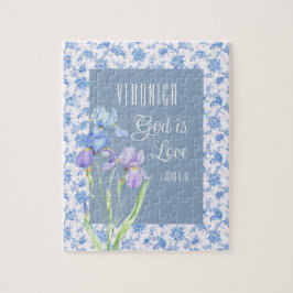 1 Johannes 4:16 Gott ist Liebe – Personalisiert Ch Puzzle