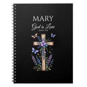 1 Johannes 4,16 Gott ist Liebe – Personalisierte c Notizblock