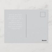 1. Johannes 4,16 Gott ist Liebe – Personalisierte Postkarte (Rückseite)