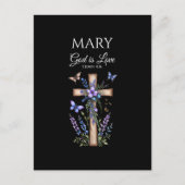 1. Johannes 4,16 Gott ist Liebe – Personalisierte Postkarte (Vorderseite)