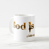 1 Johannes 4:16 "Gott ist Liebe." Tasse (Vorderseite Links)