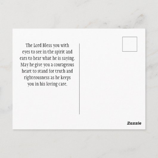 1 Johannes 4:4 Großer ist Er, der in dir ist Postkarte (Rückseite)