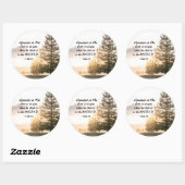 1 Johannes 4:4 Großer ist Er, der in dir ist Runder Aufkleber (Blatt)