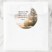 1 Johannes 4:4 Großer ist Er, der in dir ist Runder Aufkleber (Tasche)