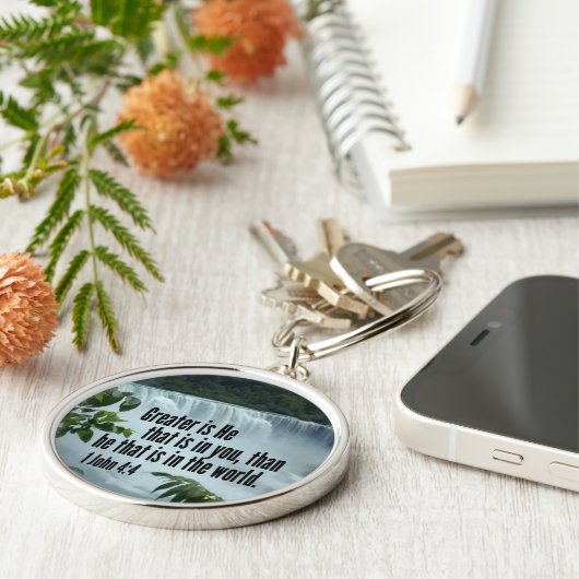 1 Johannes 4:4 Großer ist Er, der in dir ist Schlüsselanhänger (Seite)