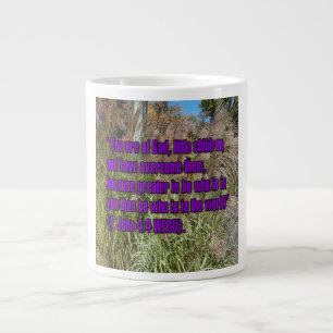 1 Johannes 4:4 WEBU Mug Jumbo-Tasse