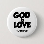 1 Johannes 4-8 Gott ist Liebe Button (Vorderseite)