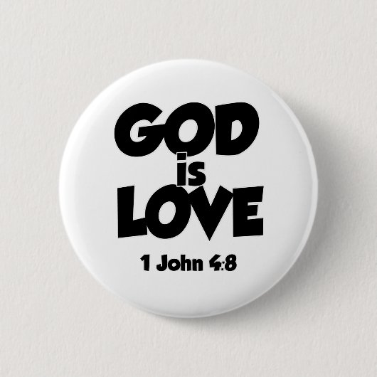 1 Johannes 4-8 Gott ist Liebe Button (Vorderseite)