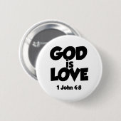 1 Johannes 4-8 Gott ist Liebe Button (Vorne & Hinten)