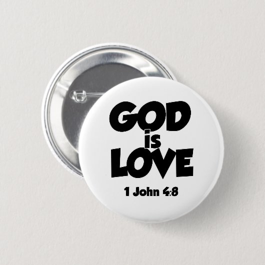 1 Johannes 4-8 Gott ist Liebe Button (Vorne & Hinten)