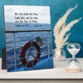 1 Johannes 5:12 Wer den Sohn hat, hat das Leben.. Fotoplatte (Seite)