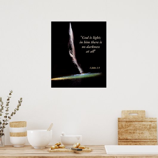 1 John 1:5 Poster (Küche)