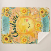 1 John 1:7, Christliche Frauen Sonnencreme Sherpadecke (Vorderseite (Horizontal))