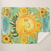 1 John 1:7, Christliche Frauen Sonnencreme Sherpadecke (Vorderseite (Horizontal))