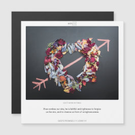 1 John 1:9 GOTTES VERSPRECHEN SCRIPIX-Magnetkarte Magneteinladung