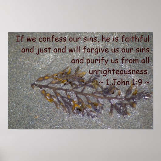 1. John 1:9 Poster (Vorne)