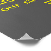 1. John 1:9 Schwarze und gelbe Raubvögel Poster (Ecke)