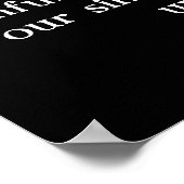 1 John 1:9 Wölfe, die in den Vollmond schauen. Poster (Ecke)