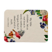 1 John 3:18 KJV Flexible Foto Magnet (Horizontal)