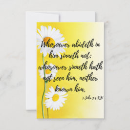 1 John 3:6 KJV Bible Verse Pic Gruß Karte