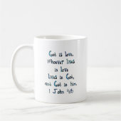 1. John 4:16 Kaffeetasse (Links)