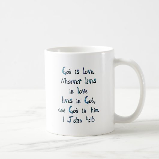 1. John 4:16 Kaffeetasse (Rechts)
