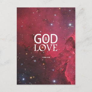 1. John 4:16 Postkarte