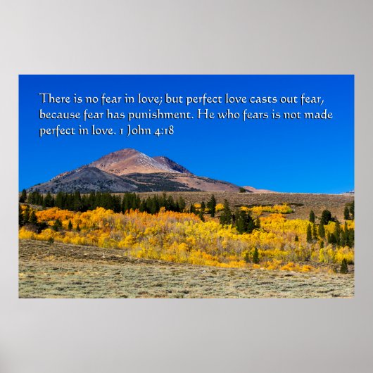 1. John 4:18 Poster (Vorne)