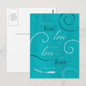 1. John 4:18 Postkarte (Vorne/Hinten)