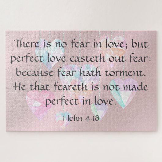 1. John 4:18 Puzzle (Horizontal)