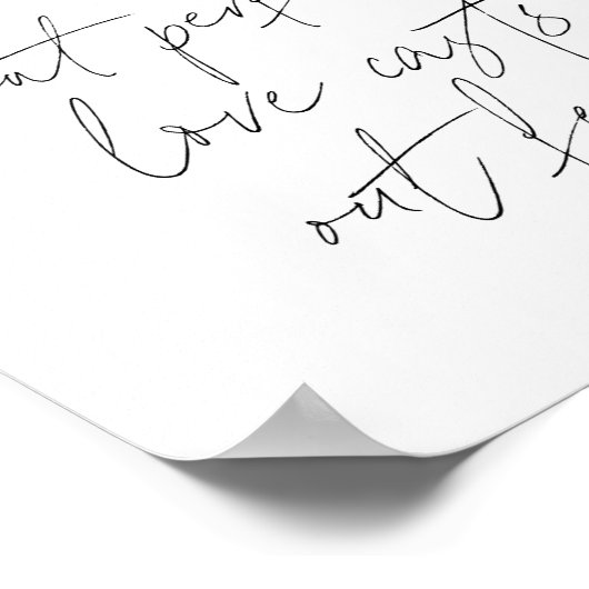 1 John 4:18 Script Poster (Ecke)